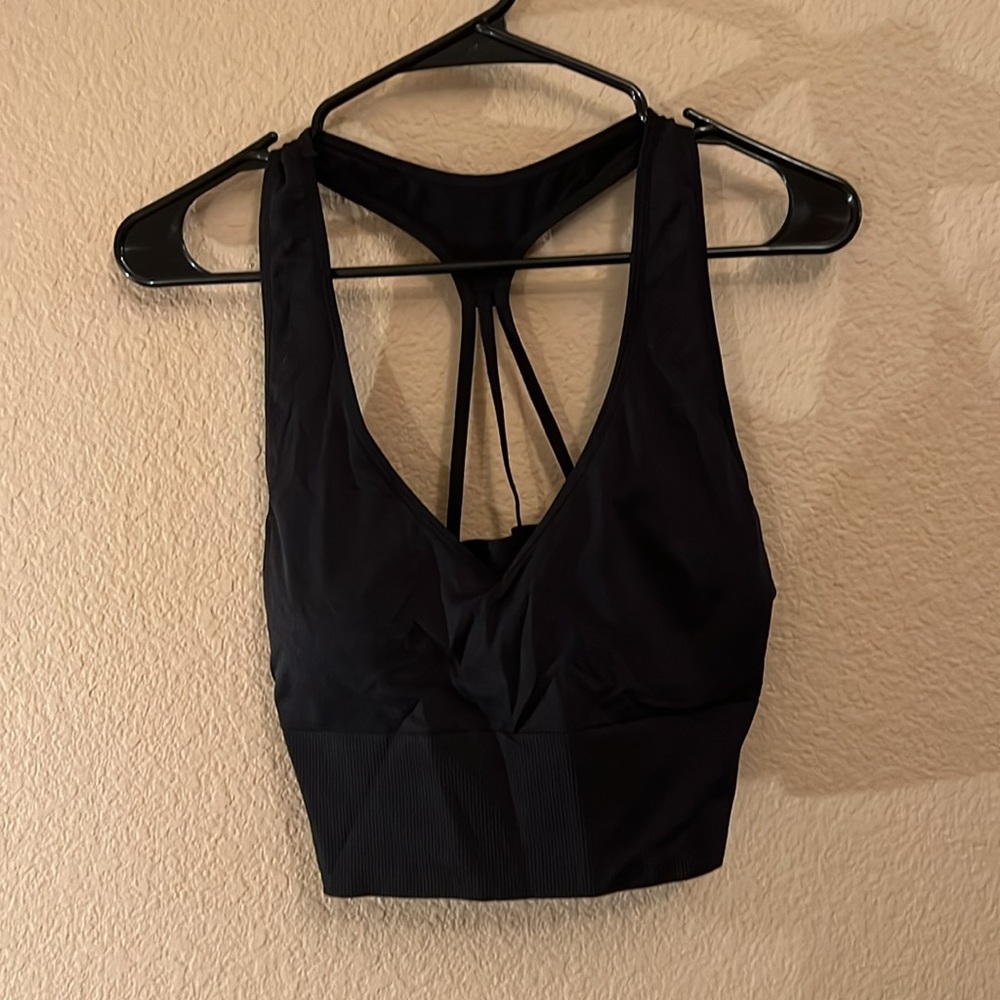 Victoria’s Secret Pink black sports bra size XL
